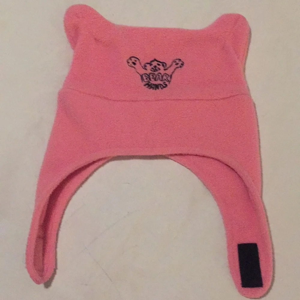 Pink Fleece Hat Toddler Size